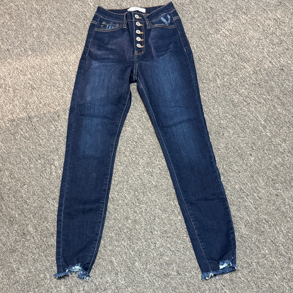 KanCan Dark Blue High Rise Jeans